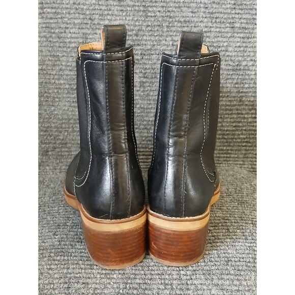 Joie Leather Boots Chelsea JJ Black Slip-On Ankle Womens Size 10 - Picture 4 of 9